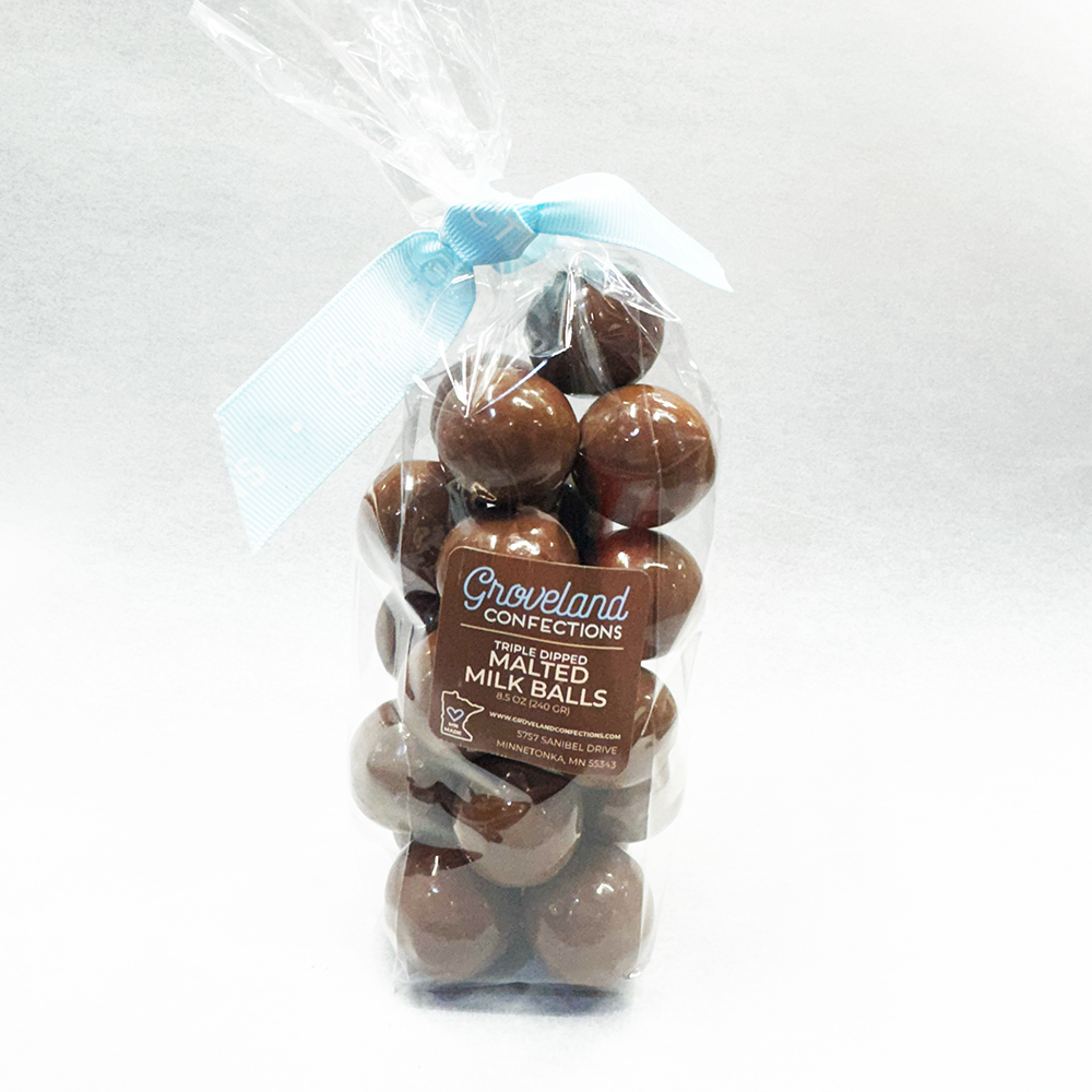 Malt Balls, Triple Dipped in Chocolate with Milk Chocolate