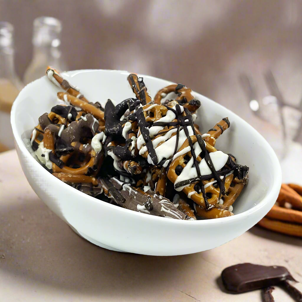 Chocolate and Pretzels. The Perfect Snack