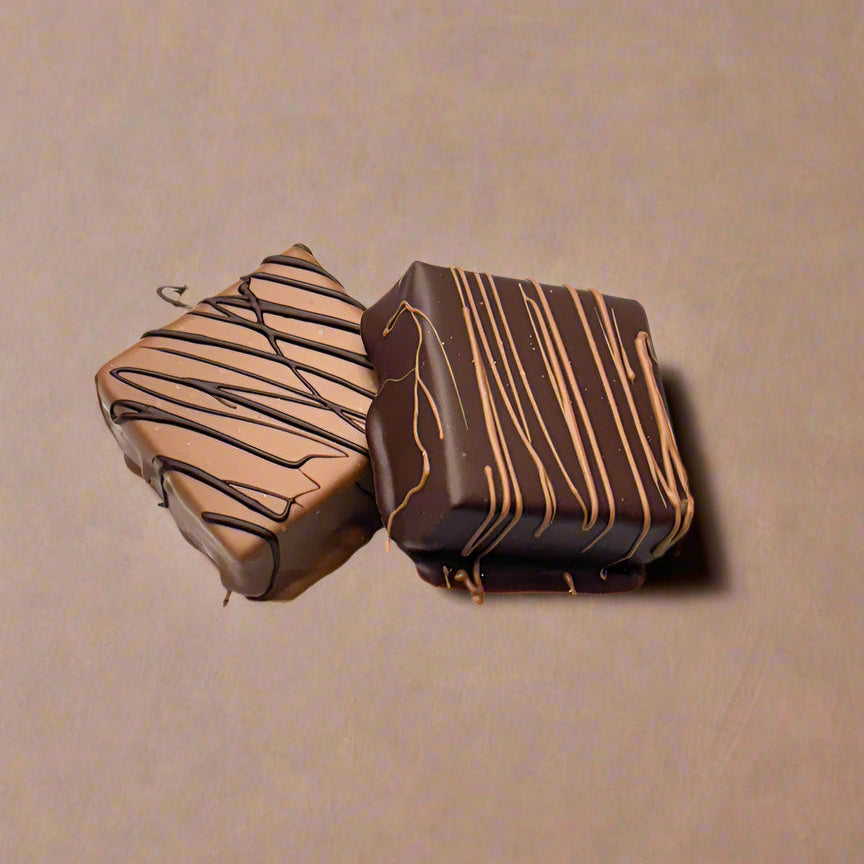 Peanut Butter Ganache covered in Chocolate