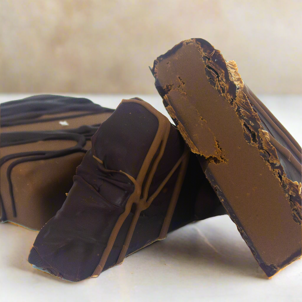 Peanut Butter Ganache covered in Chocolate