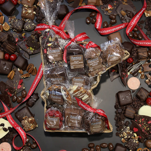 Wicker Basket filled with our favorite treats.